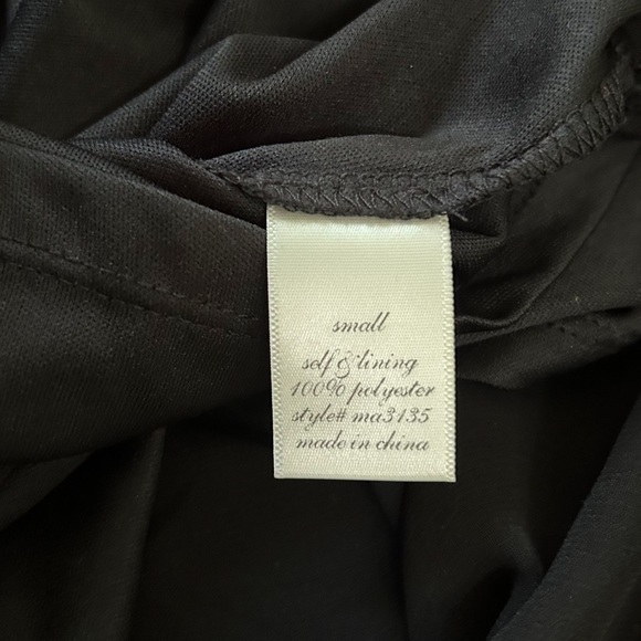 Moonlight Chiffon Little Black Dress with Spaghetti Straps‎ Size Small - Picture 11 of 12